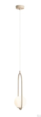 Riva Metal Beige Hanging Lamp