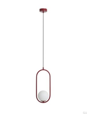 Riva Metal Burgundy Hanging Lamp