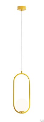 Riva Metal Mustard Hanging Lamp