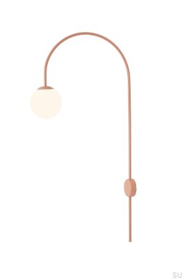 Una Metal Coral Wall Lamp