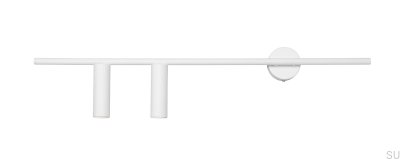 Trevo 2 Metal Wall Lamp White (Left)
