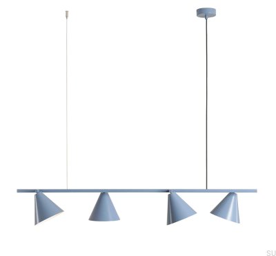 Hanging lamp Form 4 Metal Blue