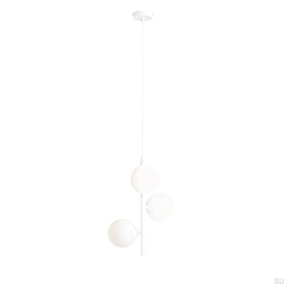 Fin 3 S Metal White Hanging Lamp