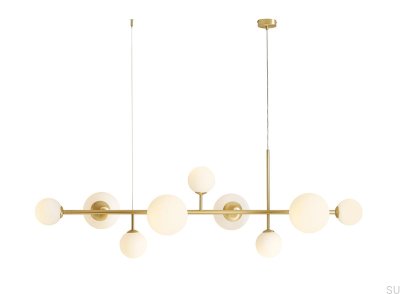 Dione 9 Brass Hanging Lamp