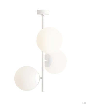 Fin Ceiling Light 3 M Metal White