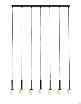 Riu 7 Metal Black Hanging Lamp