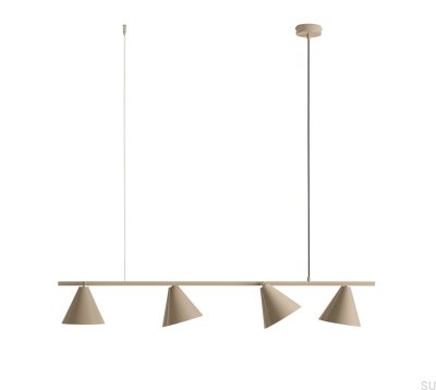 Hanging lamp Form 4 Metal Beige