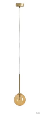 Bosso Mini 14 Multicolour Orange Brass Pendant Lamp