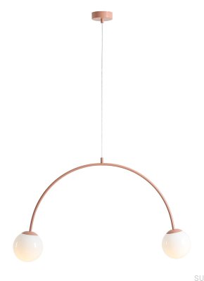 Una 2 Metal Coral Hanging Lamp