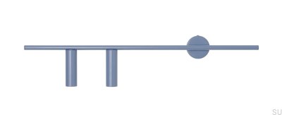 Trevo 2 Metal Blue Wall Lamp (Left)