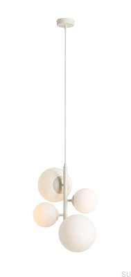 Bloom 4 Metal Cream Hanging Lamp