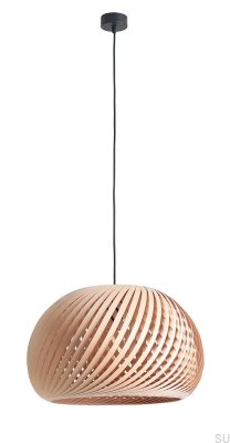 Nature Cross L Wooden Beech Hanging Lamp