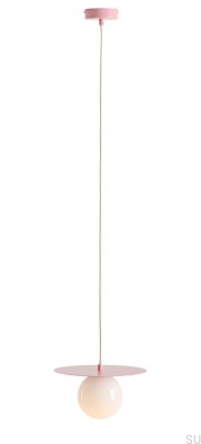 Loop S Metal Pink Hanging Lamp