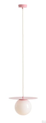 Loop M Metal Pink Hanging Lamp