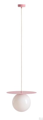 Loop L Metal Pink Hanging Lamp