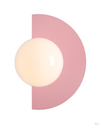 Loop Metal Pink Wall Lamp