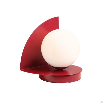 Loop Desk Lamp Metal Burgundy