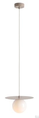 Loop S Metal Beige Hanging Lamp