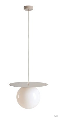 Loop L Metal Beige Hanging Lamp
