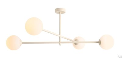 Pinne 4 Metal Cream Ceiling Light