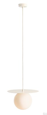 Loop M Metal Cream Hanging Lamp