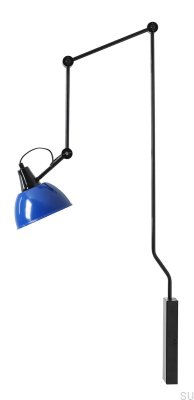Aida Gloss Metal Cobalt Wall Lamp