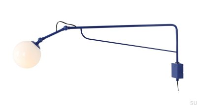 Soho Glass Large Metal Cobalt Wall Lamp