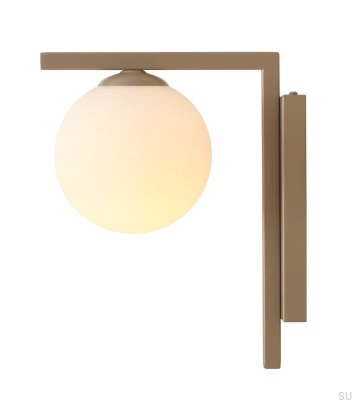 Zac Metal Beige Wall Lamp