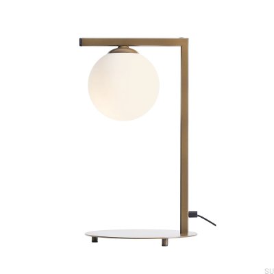 Zac Metal Beige Desk Lamp