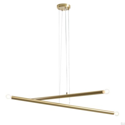 Tubo 4 Brass Hanging Lamp
