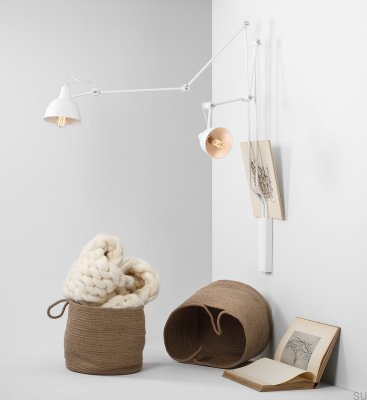 Aida 2 Metal Wall Lamp White