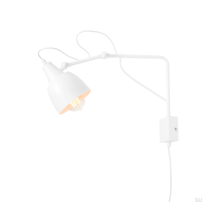 Soho Small Metal White Wall Lamp