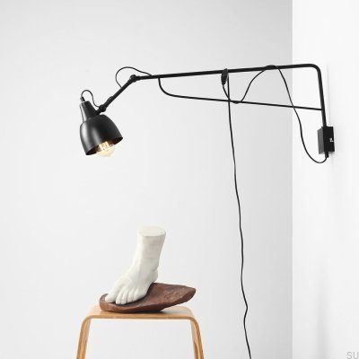 Soho Large Metal Black Wall Lamp