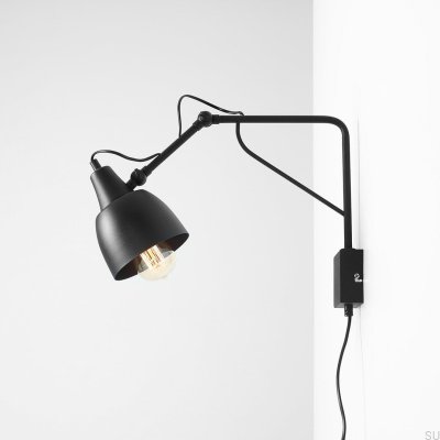Soho Small Metal Black Wall Lamp