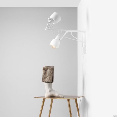 Soho 2 Metal White Wall Lamp