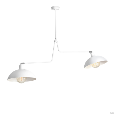 Espace 2 Metal Ceiling Light White