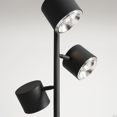 Bot 3 Metal Black Hanging Lamp