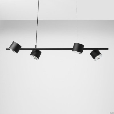 Bot 4 Metal Black Hanging Lamp