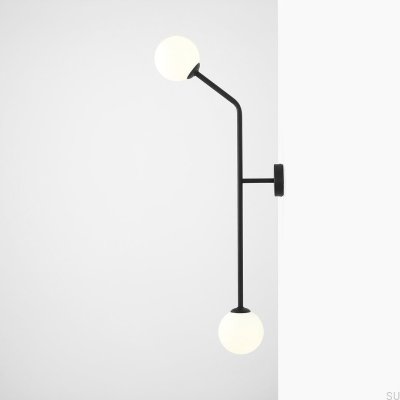 Pure Vertical Wall Lamp Metal Black