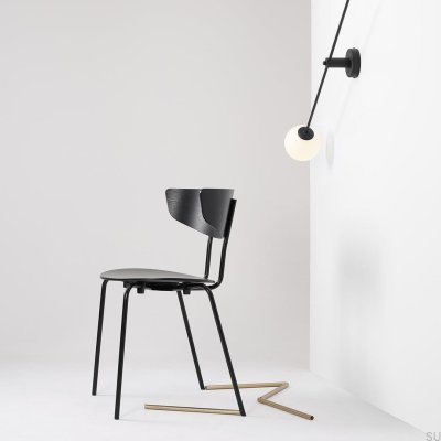 Wall Lamp Ohio 2 Metal Black