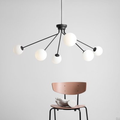 Holm 6 Metal Black Hanging Lamp