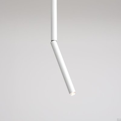 Stick All Long Metal Ceiling Light White