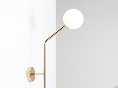 Vertical wall lamp Pure Metal Gold