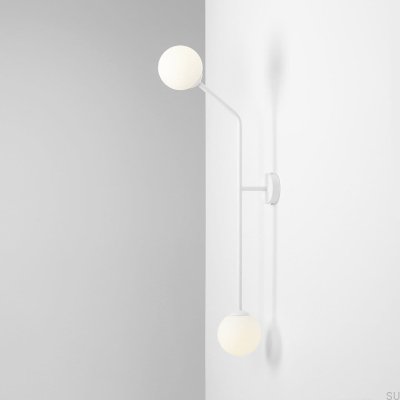 Pure Metal White Vertical Wall Sconce