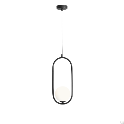 Riva Metal Black Hanging Lamp