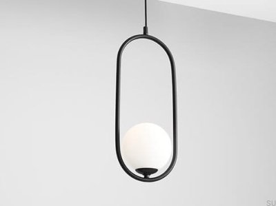Riva Metal Black Hanging Lamp