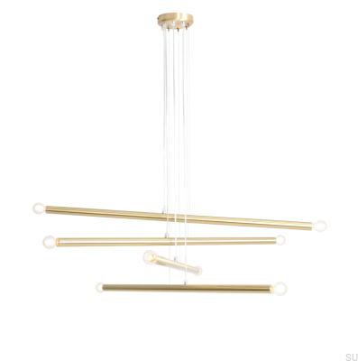 Tubo 8 Brass Hanging Lamp