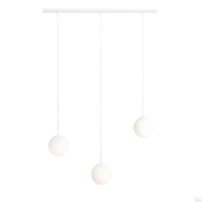 Bosso 3 Metal White Hanging Lamp