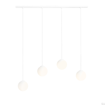 Bosso 4 Metal White Hanging Lamp