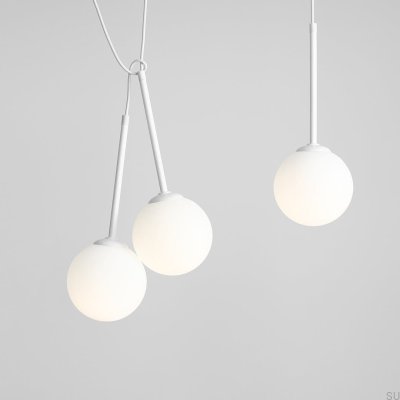 Bosso 4 Metal White Hanging Lamp